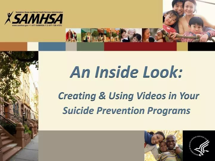 an inside look creating using videos in your suicide prevention programs