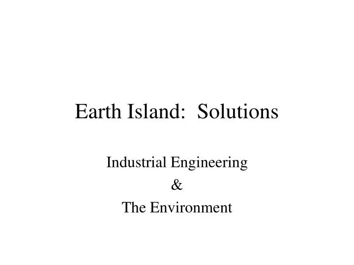 earth island solutions