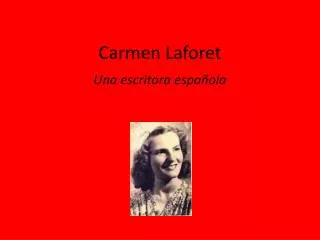 carmen laforet