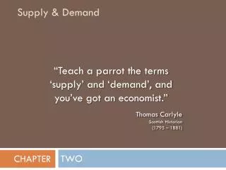 Supply &amp; Demand