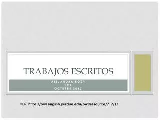 trabajos escritos