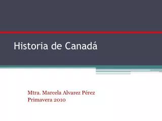 historia de canad