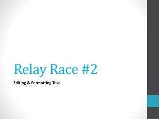 Relay Race #2