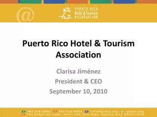 Puerto Rico Hotel &amp; Tourism Association