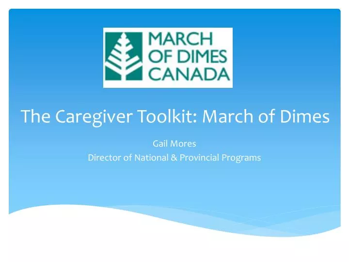 the caregiver toolkit march of dimes