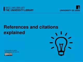 References and citations explained
