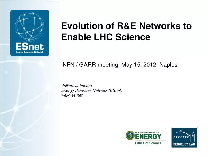 evolution of r e networks to enable lhc science