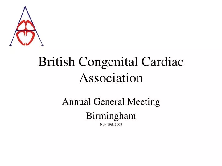 british congenital cardiac association