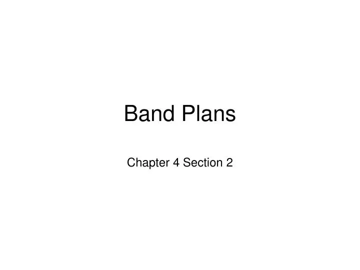 band plans