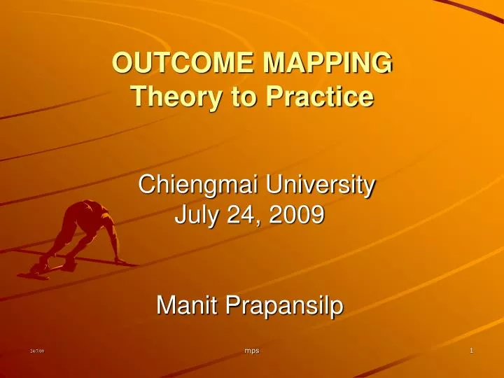 outcome mapping theory to practice