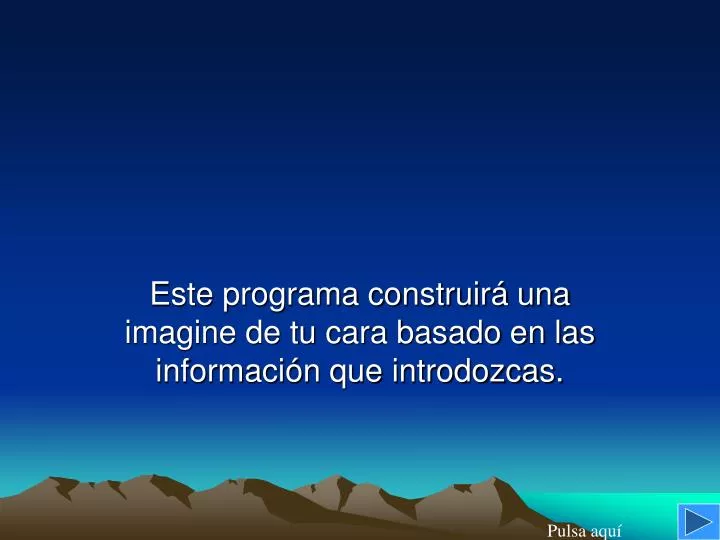 este programa construir una imagine de tu cara basado en las informaci n que introdozcas