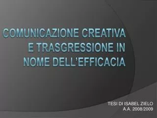 tesi di isabel zielo a a 2008 2009