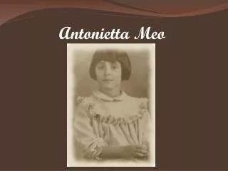 Antonietta Meo