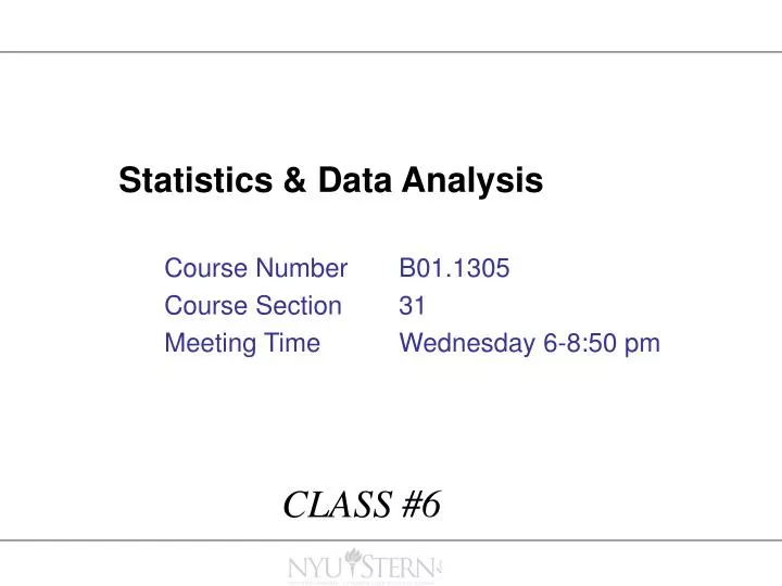 statistics data analysis