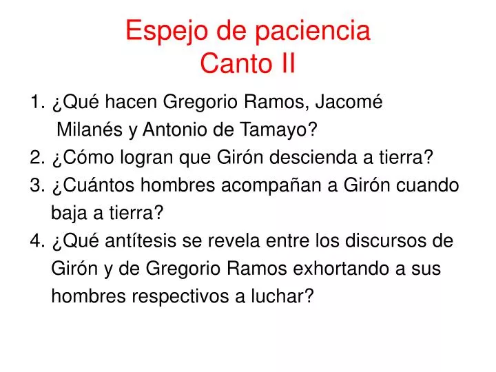 espejo de paciencia canto ii