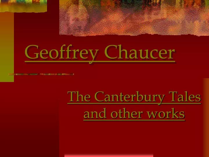 geoffrey chaucer