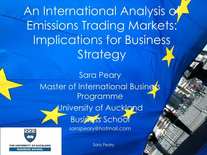 an international analysis of emissions trading markets implications for business strategy
