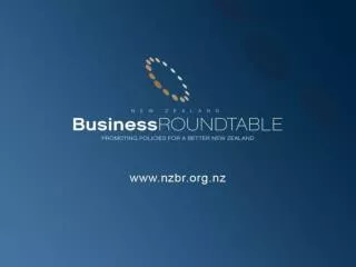 Public Policy: Objectives and Principles Roger Kerr New Zealand Business Roundtable