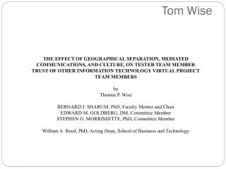 tom wise