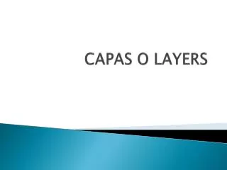 capas o layers