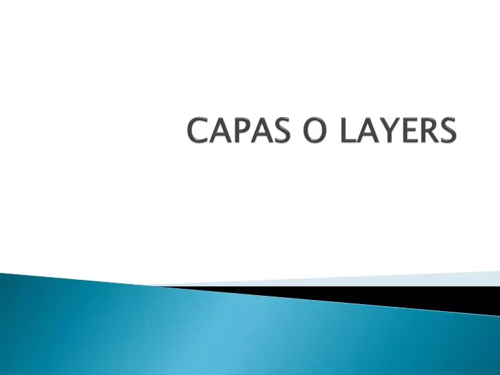 capas o layers