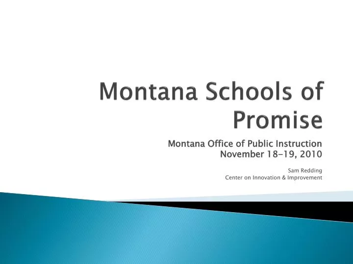 montana schools of promise