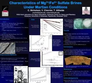 Characteristics of Mg 2+ /Fe 2+ Sulfate Brines Under Martian Conditions