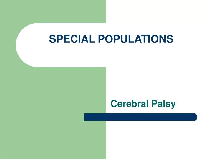 special populations