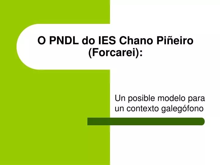 o pndl do ies chano pi eiro forcarei