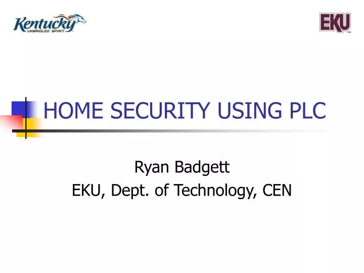 home security using plc