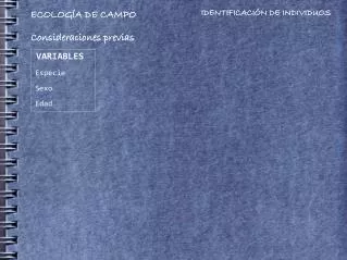 ecolog a de campo