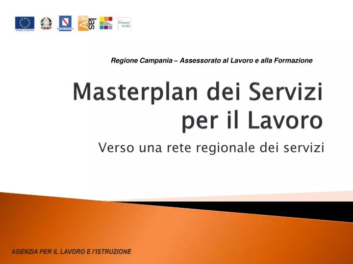 masterplan dei servizi per il lavoro