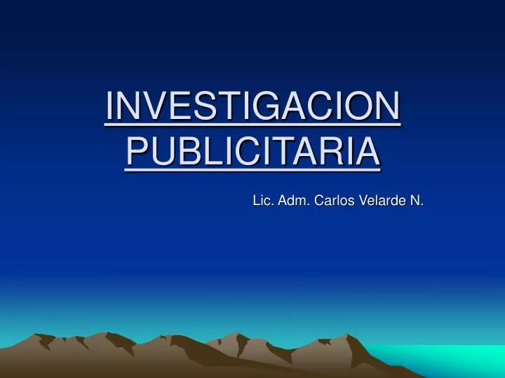 investigacion publicitaria