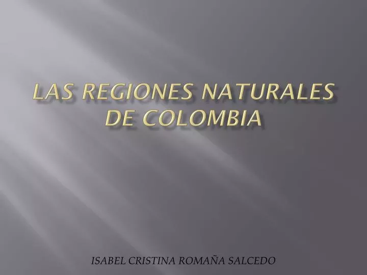 las regiones naturales de colombia