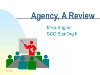 Agency, A Review