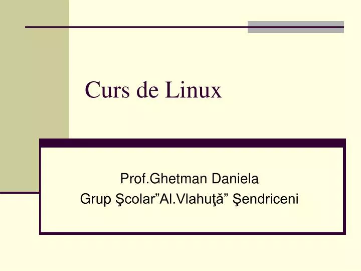 curs de linux