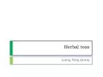 Herbal teas - slide 1