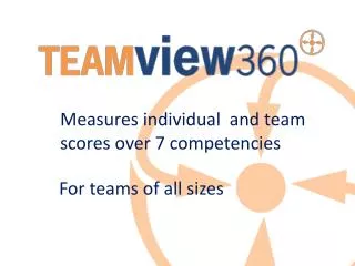 Measures individual and team scores over 7 competencies