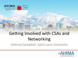 Getting Involved with CSAs and Networking