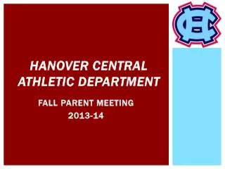 Hanover Central Athletic Department