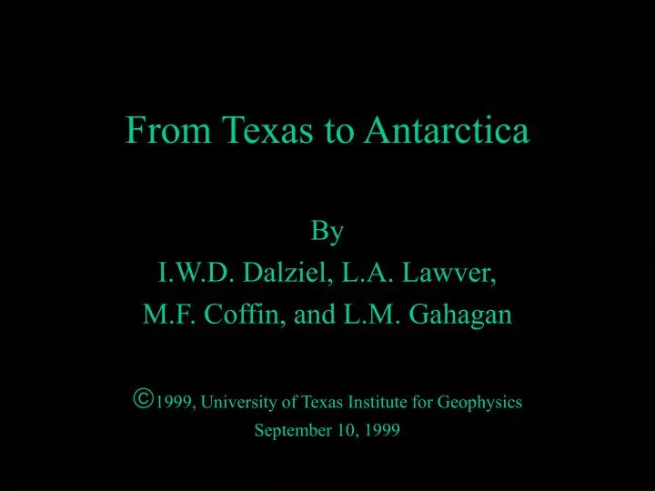 from texas to antarctica