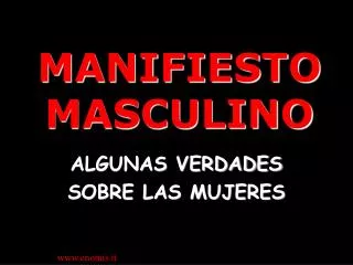 manifiesto masculino