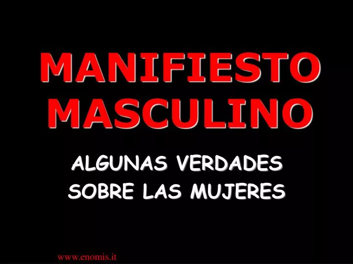 manifiesto masculino