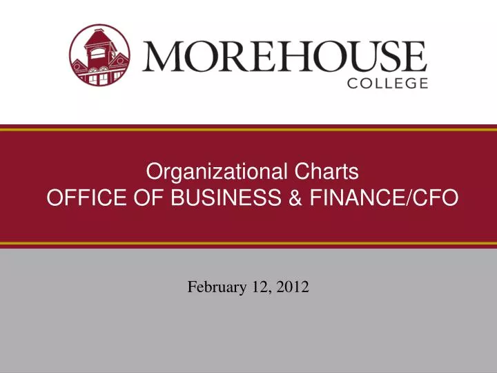 organizational charts office of business finance cfo