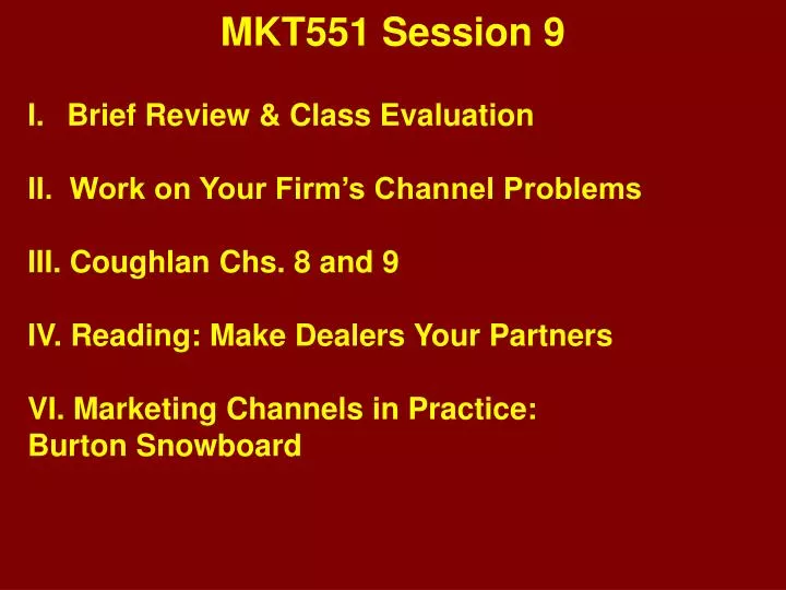 mkt551 session 9
