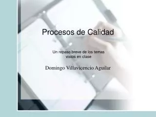 procesos de calidad