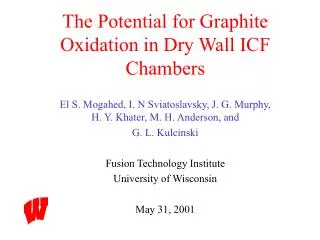 The Potential for Graphite Oxidation in Dry Wall ICF Chambers