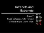 Intranets and Extranets - slide 1