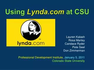 Using Lynda.com at CSU