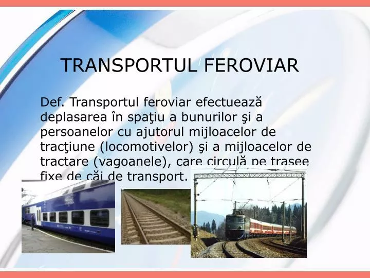 transportul feroviar